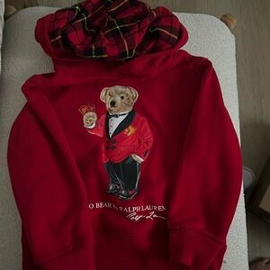 Polo kids red bear sweater